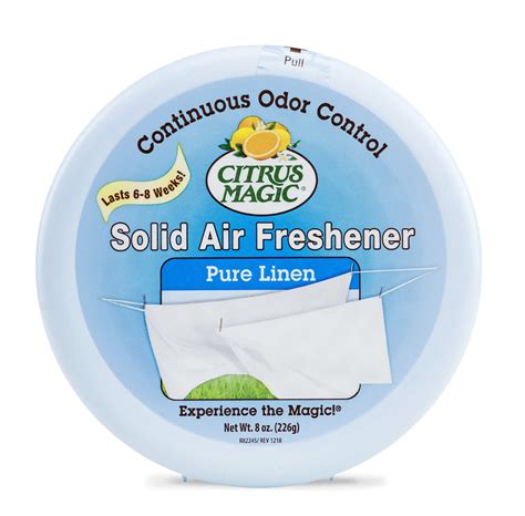 Say Goodbye to Musty Basement Odors with Citrus Magic Odor Absorbing Solid Air Freshener